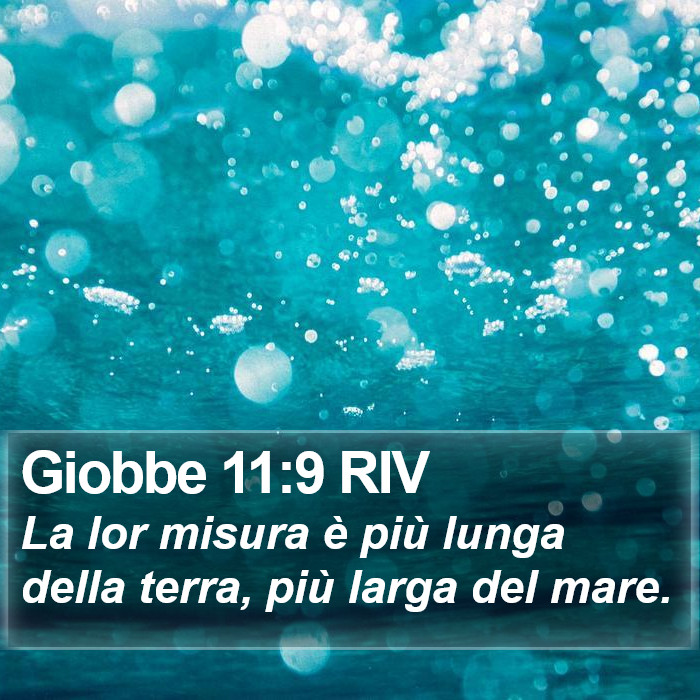 Giobbe 11:9 RIV Bible Study