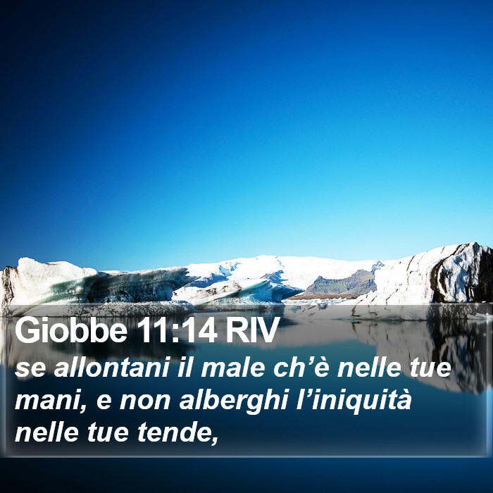 Giobbe 11:14 RIV Bible Study