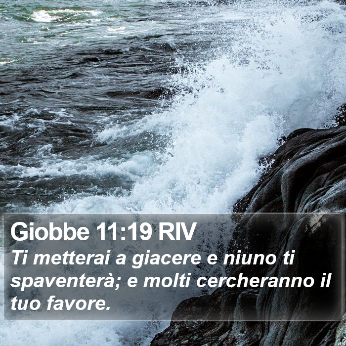 Giobbe 11:19 RIV Bible Study