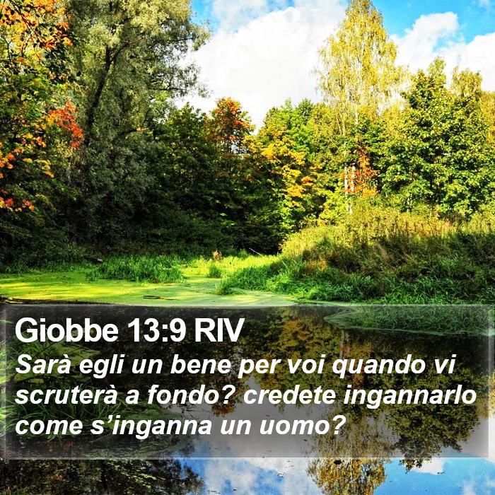 Giobbe 13:9 RIV Bible Study