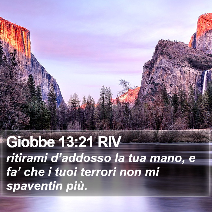 Giobbe 13:21 RIV Bible Study