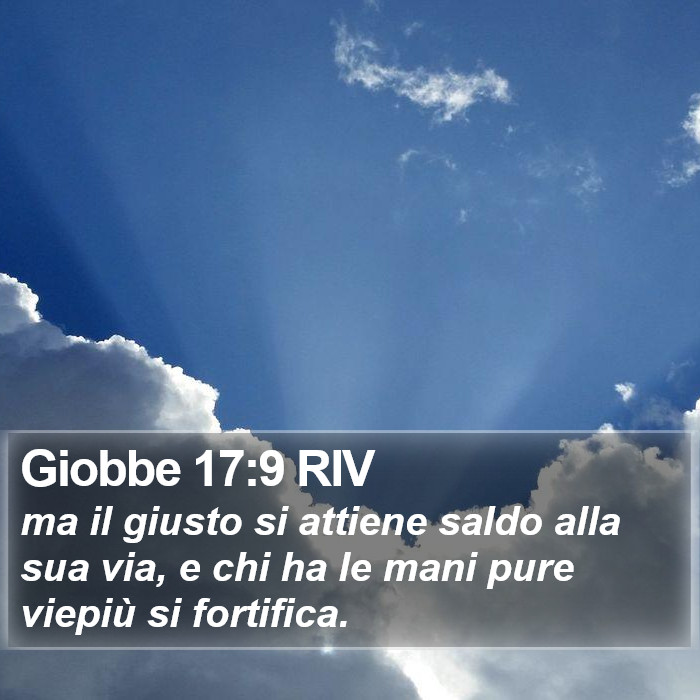 Giobbe 17:9 RIV Bible Study
