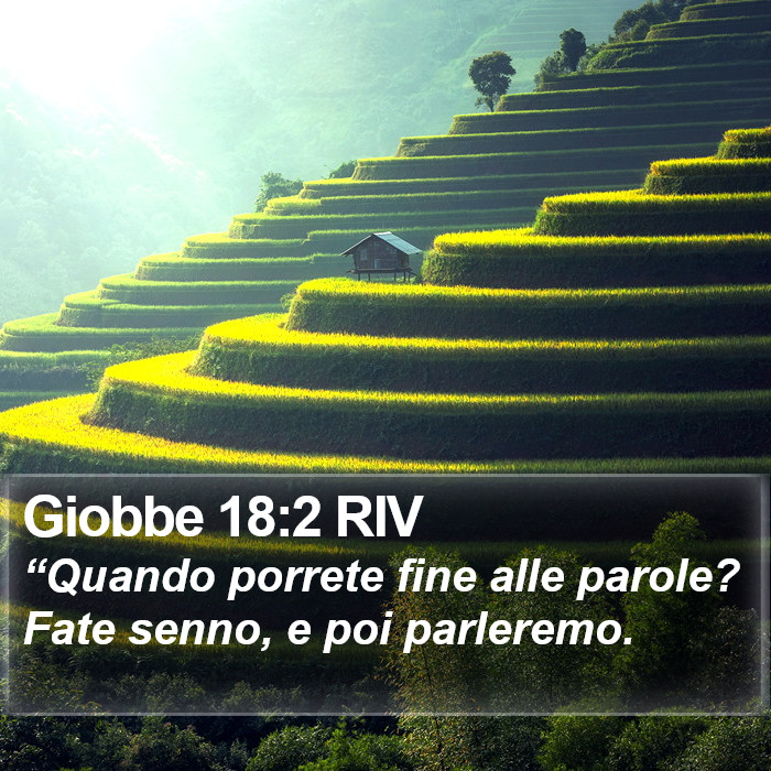 Giobbe 18:2 RIV Bible Study