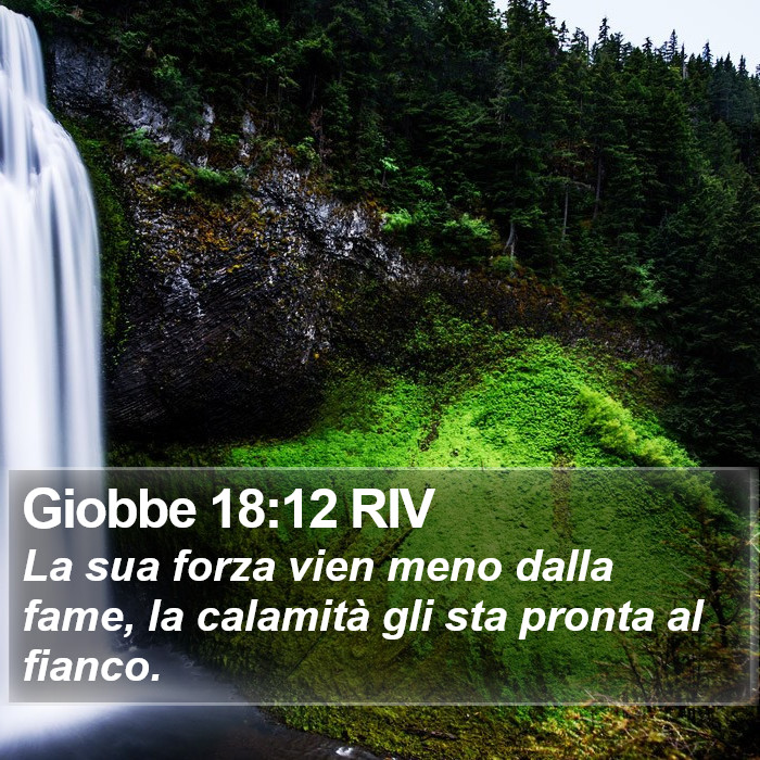 Giobbe 18:12 RIV Bible Study