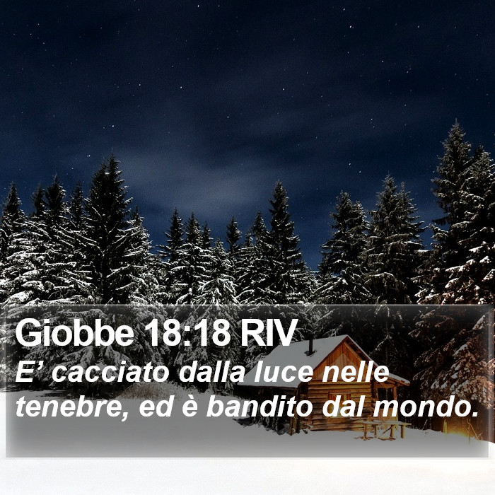 Giobbe 18:18 RIV Bible Study