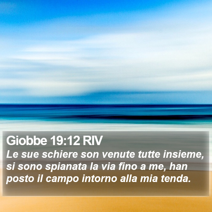 Giobbe 19:12 RIV Bible Study