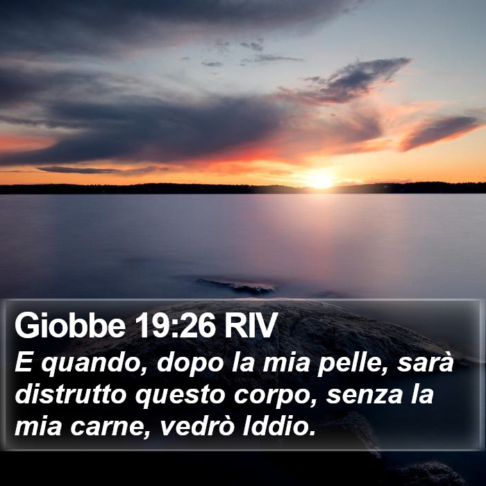 Giobbe 19:26 RIV Bible Study