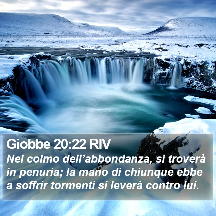 Giobbe 20:22 RIV Bible Study