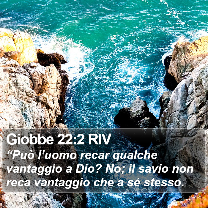 Giobbe 22:2 RIV Bible Study