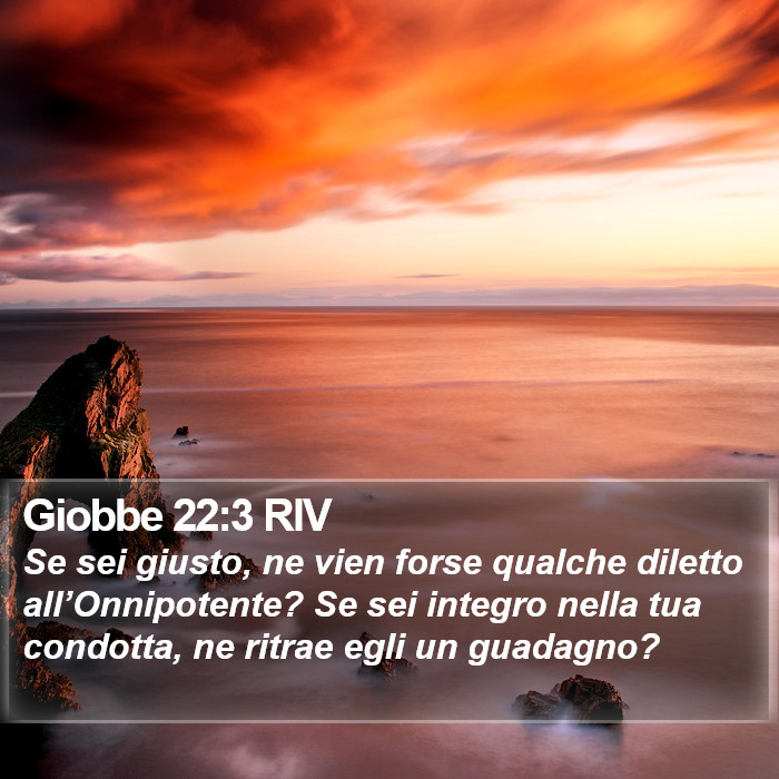 Giobbe 22:3 RIV Bible Study