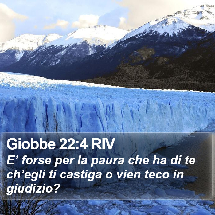 Giobbe 22:4 RIV Bible Study