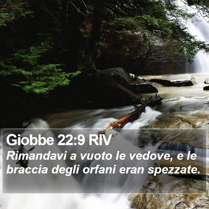 Giobbe 22:9 RIV Bible Study