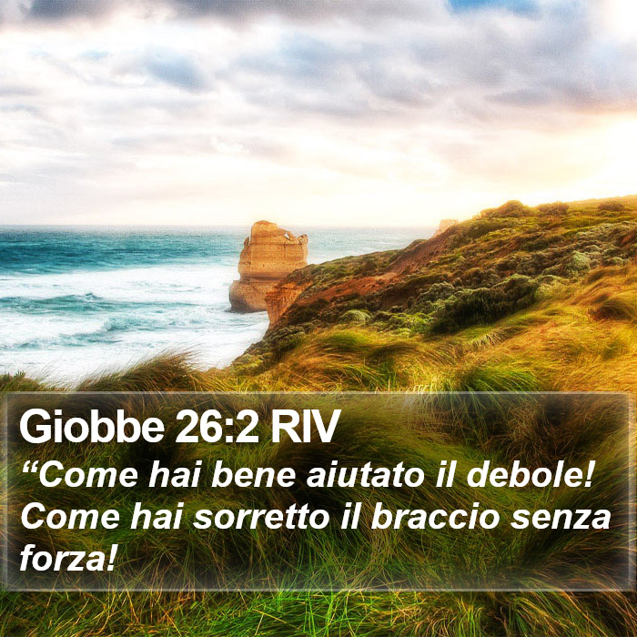 Giobbe 26:2 RIV Bible Study