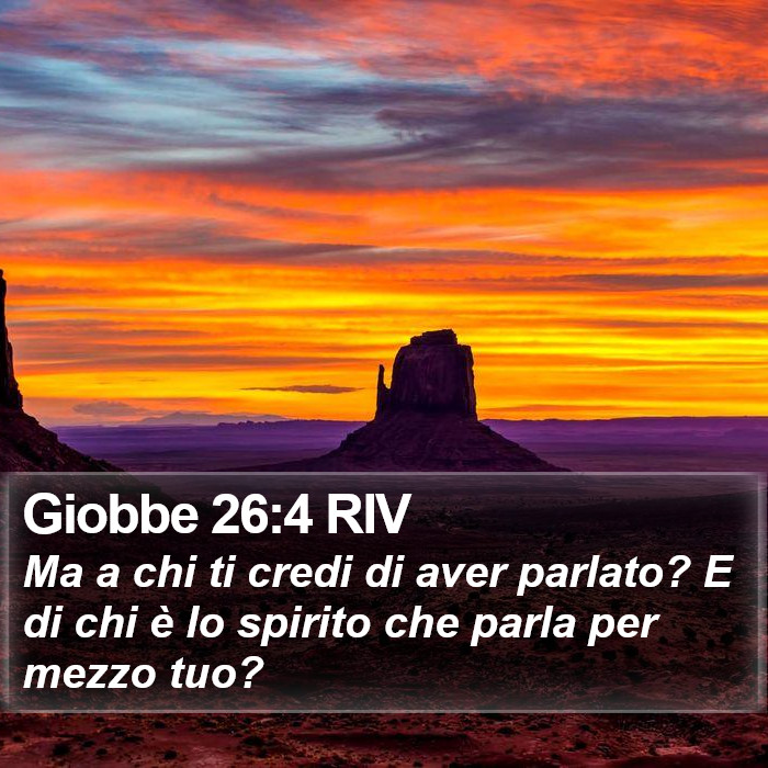 Giobbe 26:4 RIV Bible Study