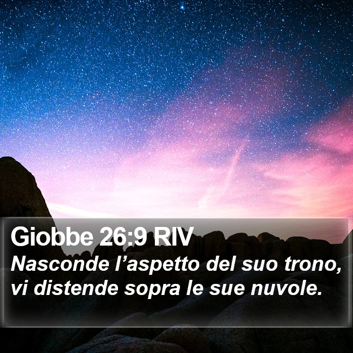 Giobbe 26:9 RIV Bible Study