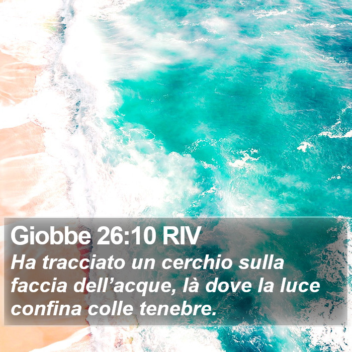 Giobbe 26:10 RIV Bible Study