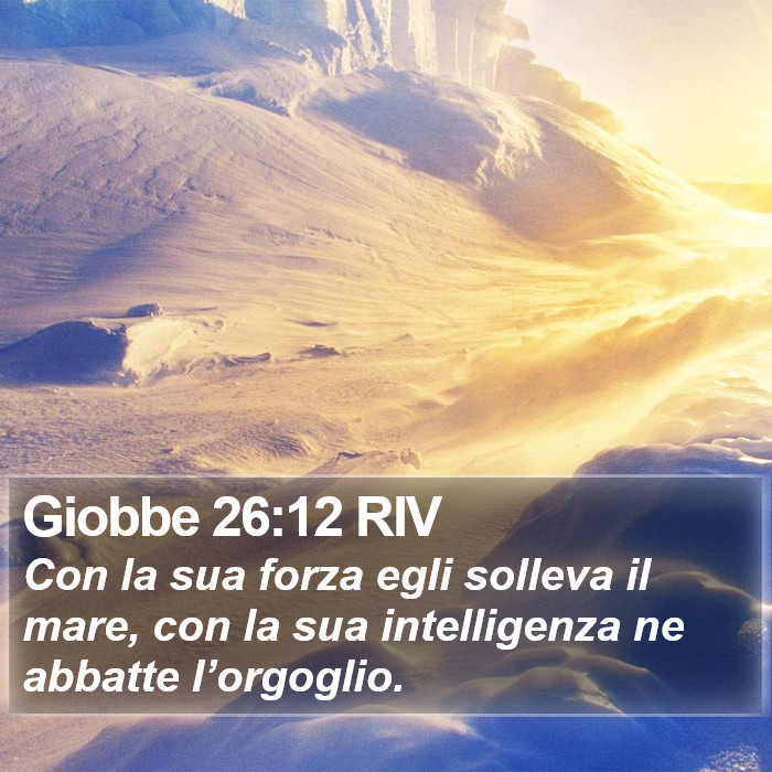 Giobbe 26:12 RIV Bible Study