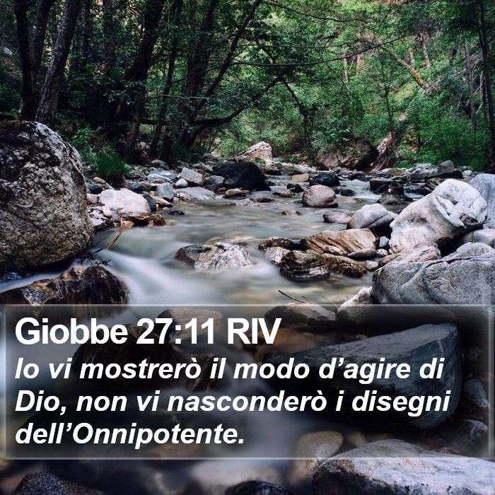 Giobbe 27:11 RIV Bible Study