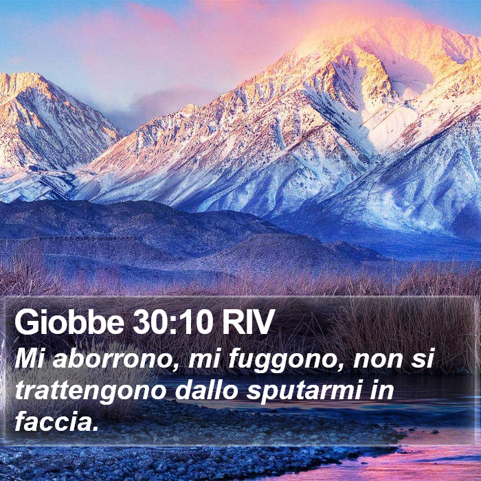Giobbe 30:10 RIV Bible Study