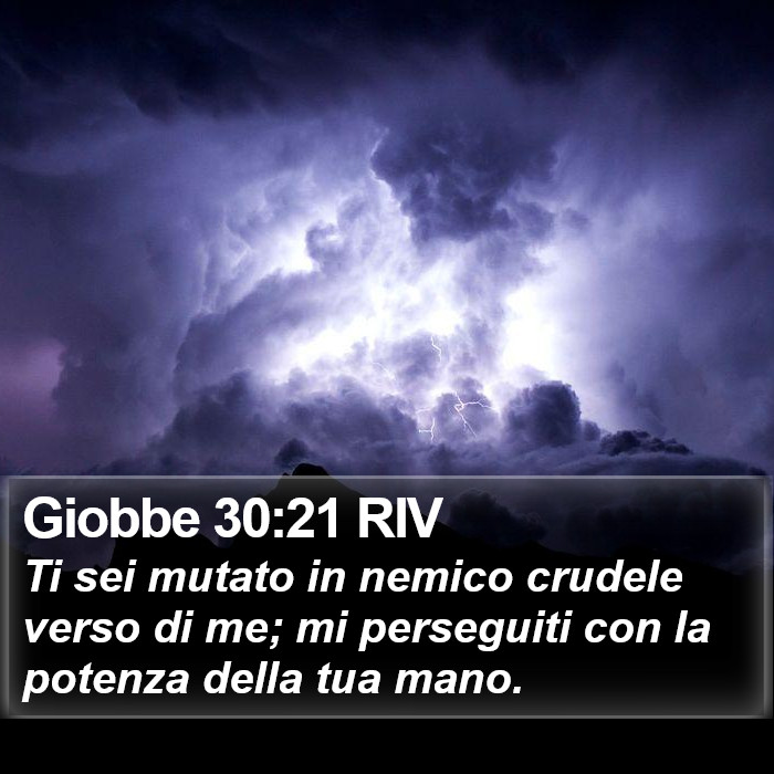Giobbe 30:21 RIV Bible Study