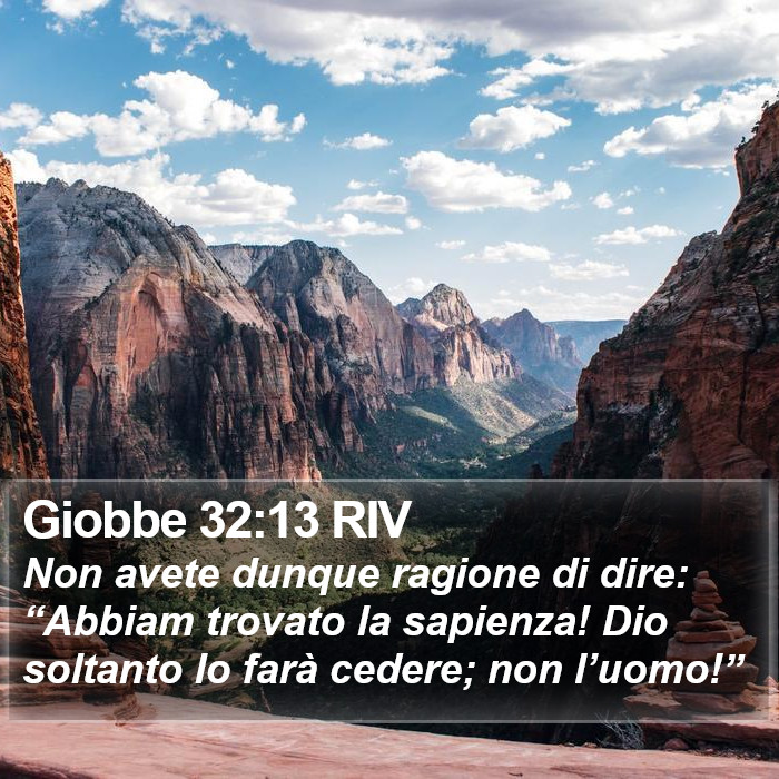 Giobbe 32:13 RIV Bible Study