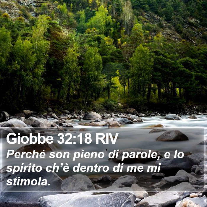 Giobbe 32:18 RIV Bible Study