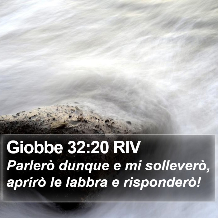 Giobbe 32:20 RIV Bible Study