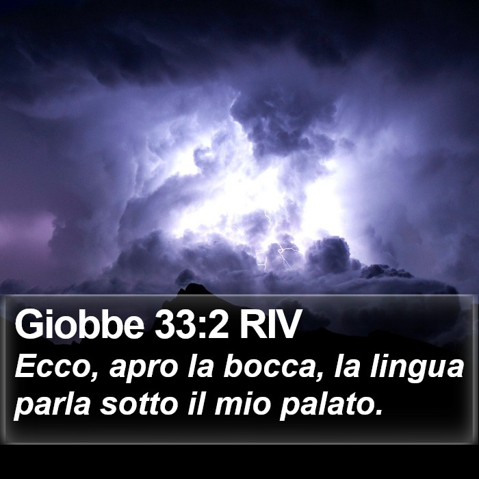 Giobbe 33:2 RIV Bible Study