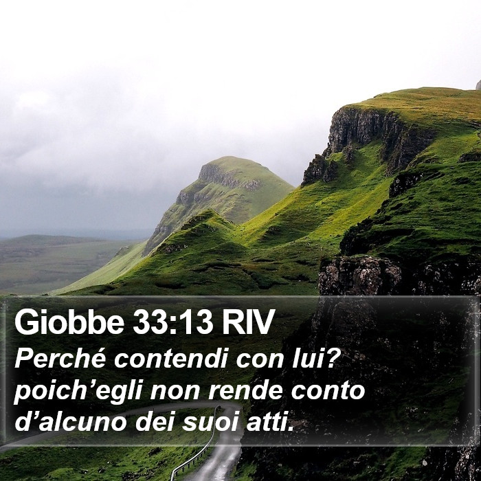 Giobbe 33:13 RIV Bible Study