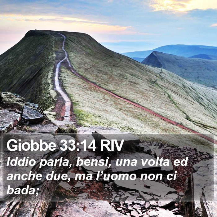 Giobbe 33:14 RIV Bible Study