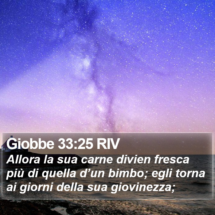 Giobbe 33:25 RIV Bible Study