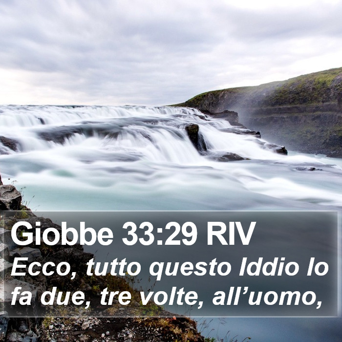 Giobbe 33:29 RIV Bible Study