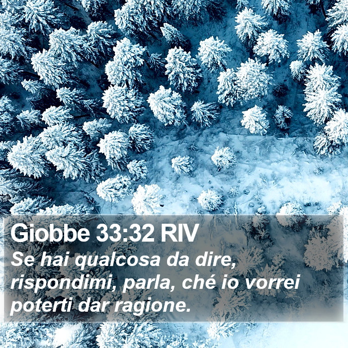 Giobbe 33:32 RIV Bible Study