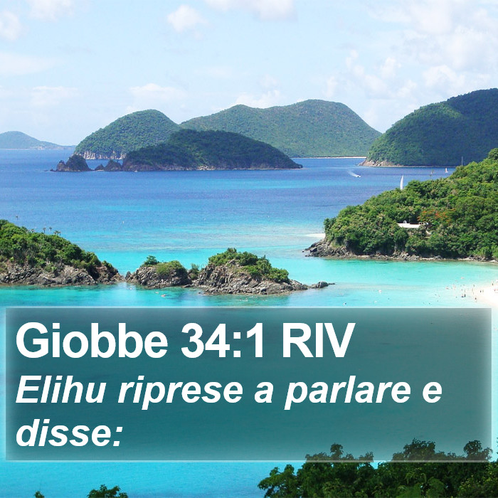 Giobbe 34:1 RIV Bible Study