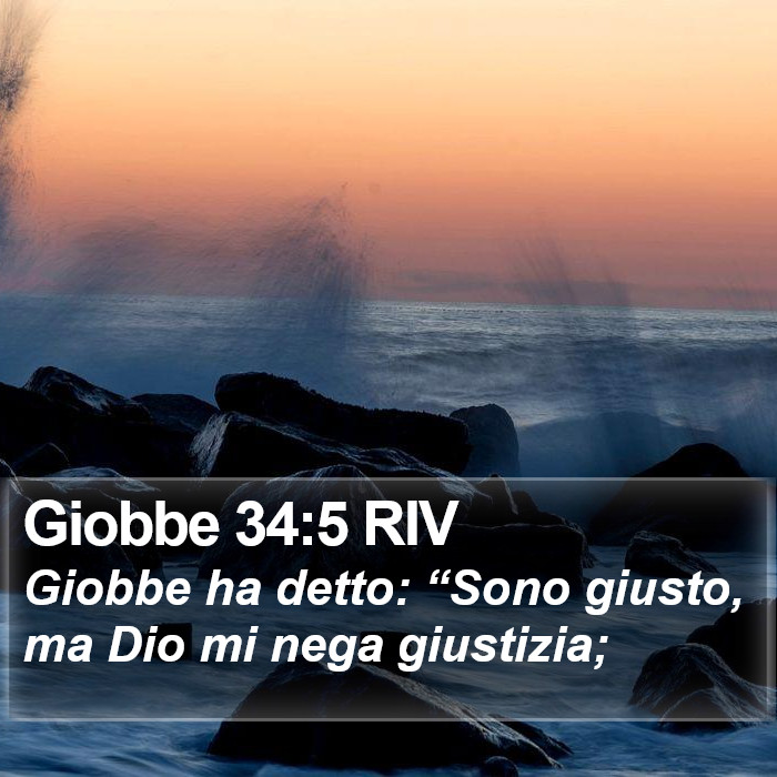Giobbe 34:5 RIV Bible Study