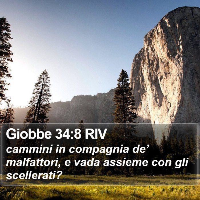 Giobbe 34:8 RIV Bible Study