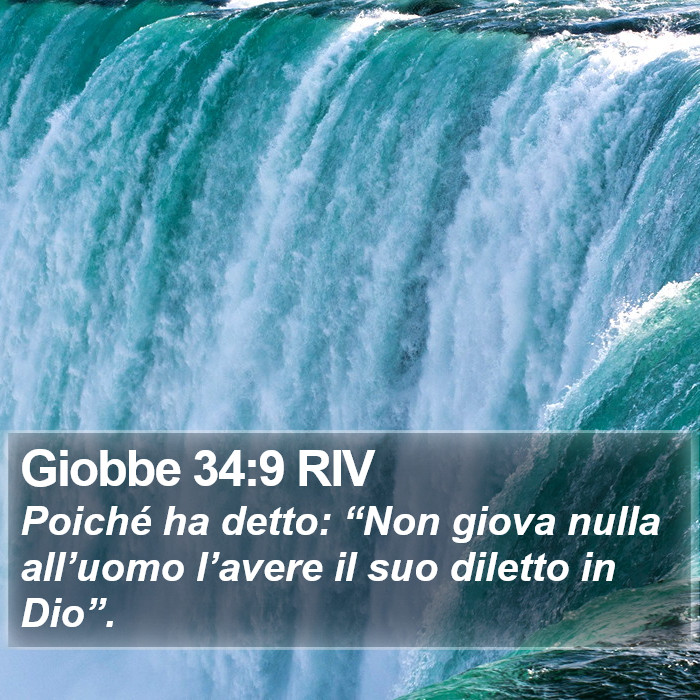 Giobbe 34:9 RIV Bible Study