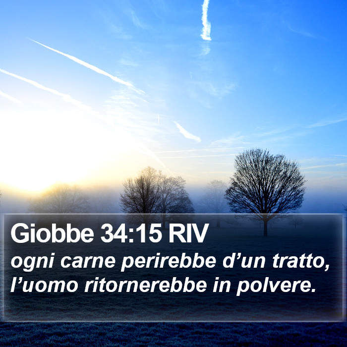 Giobbe 34:15 RIV Bible Study