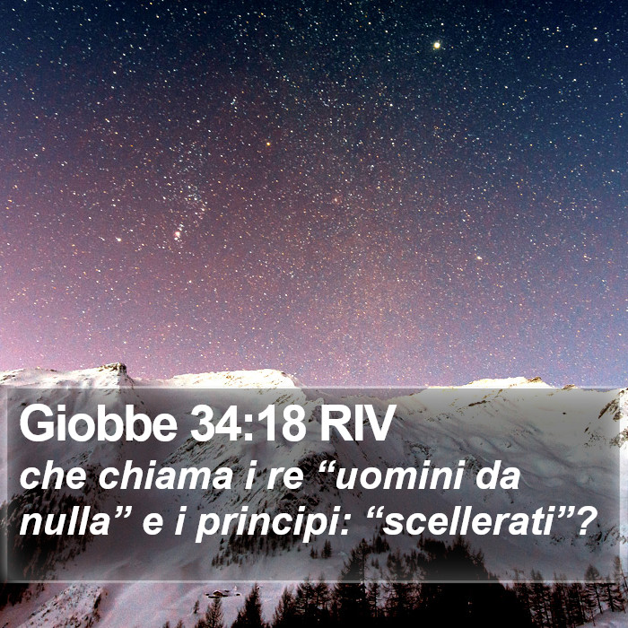 Giobbe 34:18 RIV Bible Study