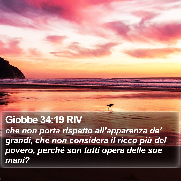 Giobbe 34:19 RIV Bible Study