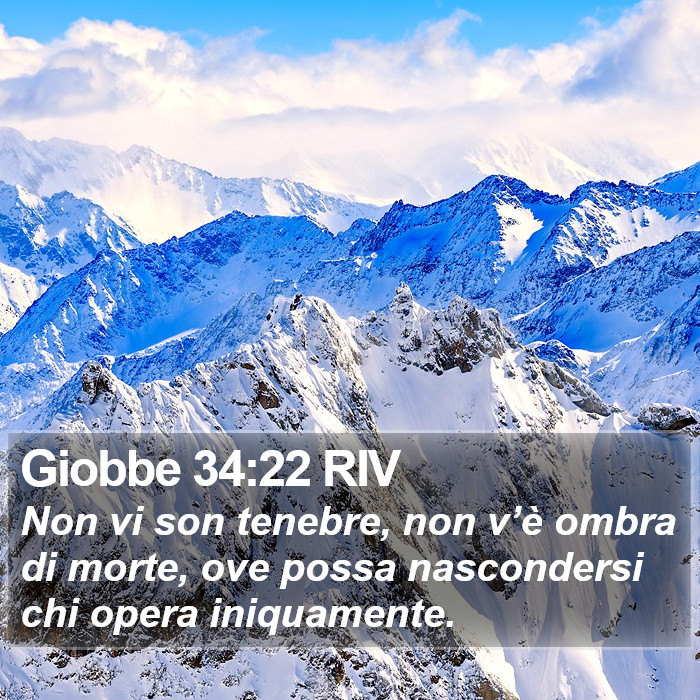 Giobbe 34:22 RIV Bible Study