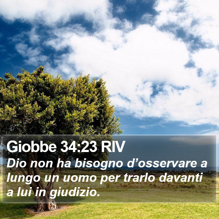 Giobbe 34:23 RIV Bible Study