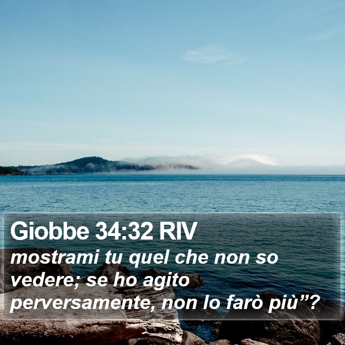 Giobbe 34:32 RIV Bible Study