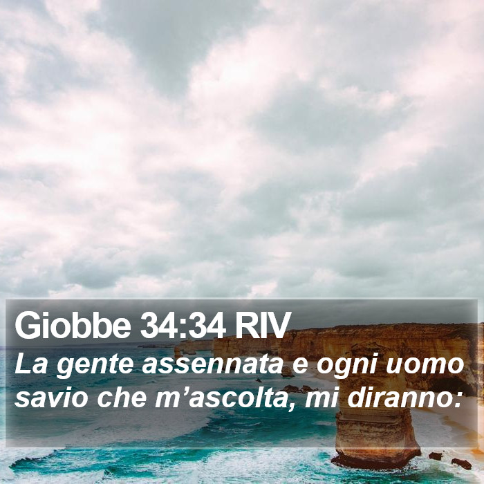 Giobbe 34:34 RIV Bible Study