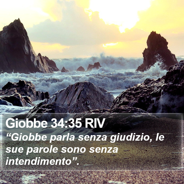 Giobbe 34:35 RIV Bible Study