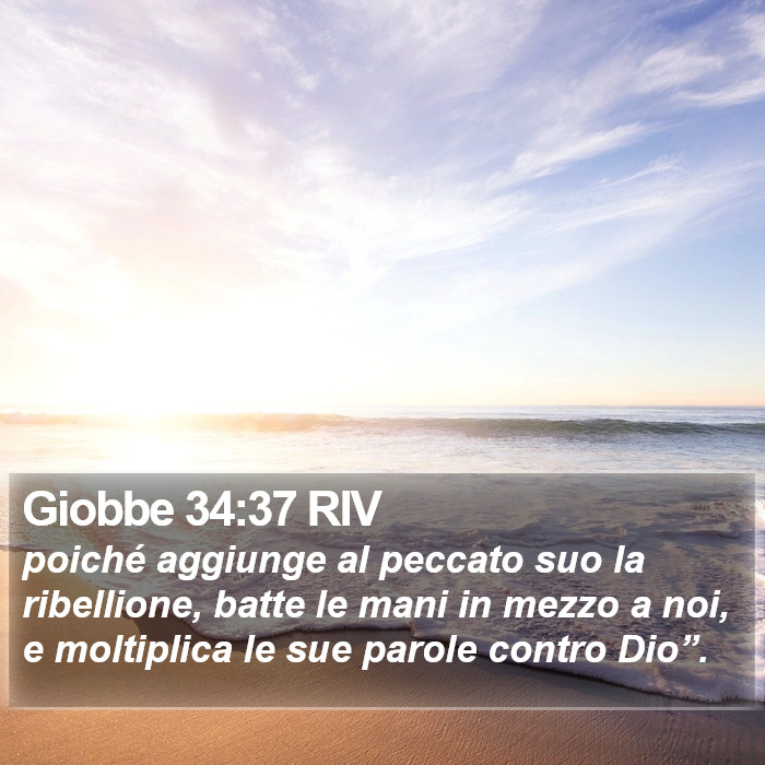 Giobbe 34:37 RIV Bible Study