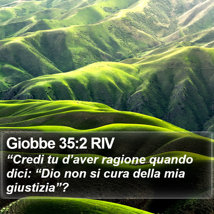 Giobbe 35:2 RIV Bible Study