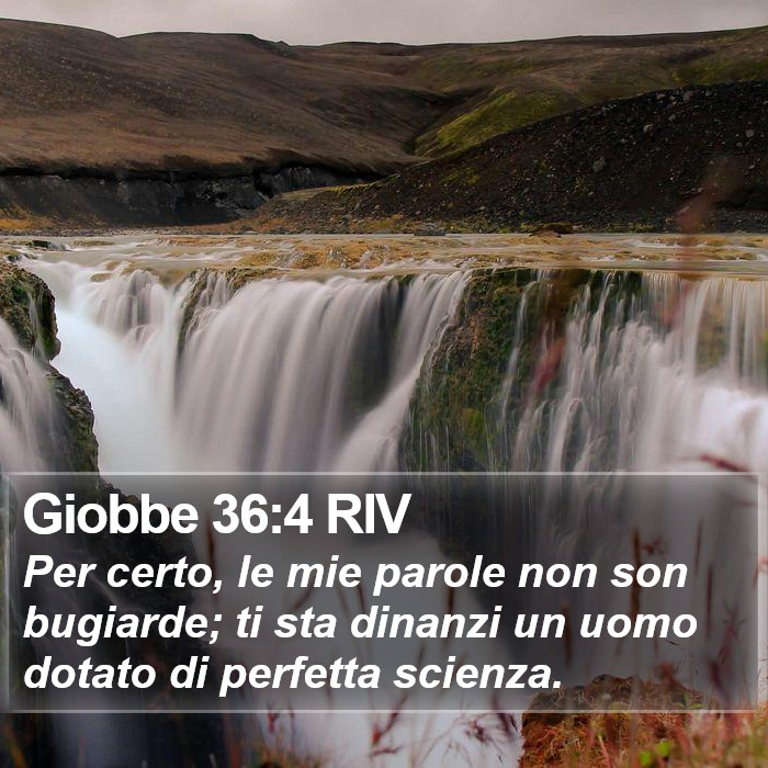 Giobbe 36:4 RIV Bible Study