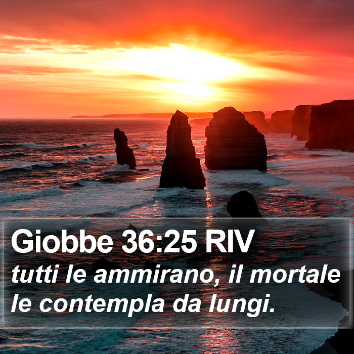 Giobbe 36:25 RIV Bible Study