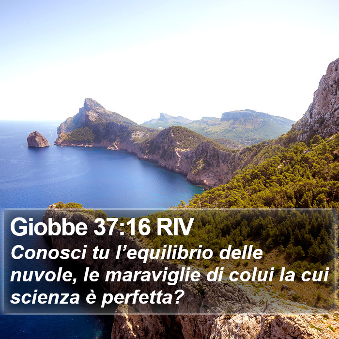 Giobbe 37:16 RIV Bible Study